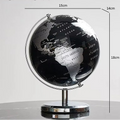 Globo Terrestre Metálico Giratório – Obra Decorativa Criativa para Educação e Decoração